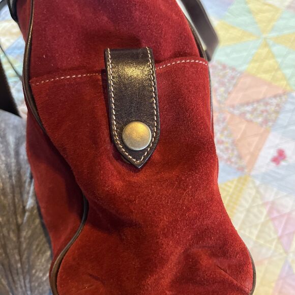 Born Maroon Suede Purse, - Picture 10 of 16